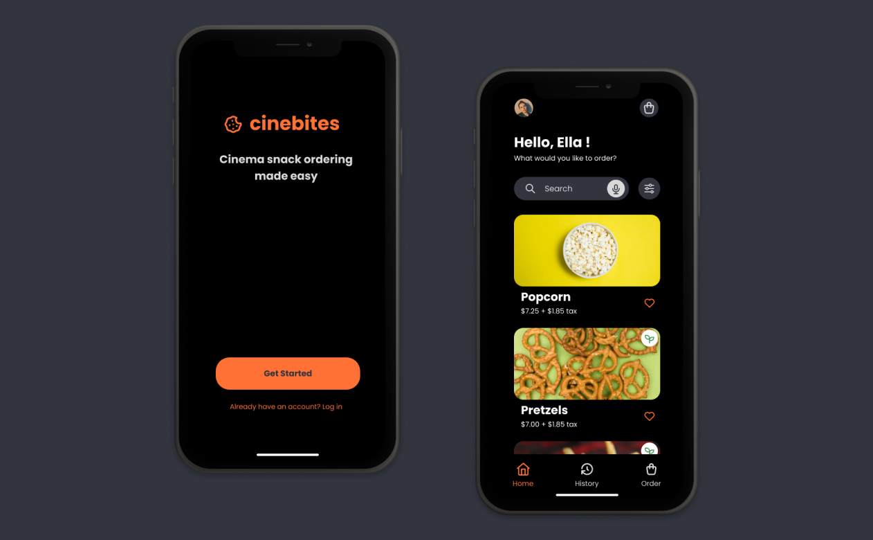 Cinebites Mobile App